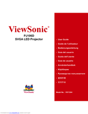 Viewsonic PJ106D User Manual