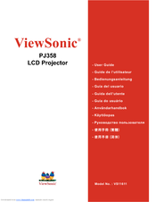 Viewsonic PJ358 - XGA LCD Projector User Manual