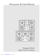 Viking Designer DGVU2605BSS Use & Care Manual