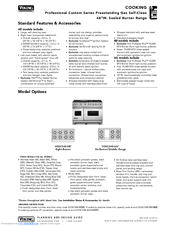 Viking Professional Custom VGSC548-4GQ Specifications