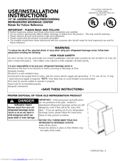 Viking Designer DUAR151R Use & Installation Instructions Manual