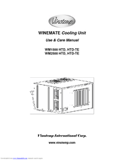 Vinotemp WINE-MATE WM1500 HTD-TE Use & Care Manual