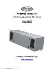 Vinotemp 4500SSR Installation, Operation & Care Manual