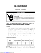 Vinotemp WINE-MATE VINO4500SSH Installation Instruction