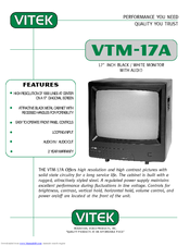 Vitek VTM-17A Features