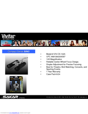 Vivitar CS-1025 Specifications