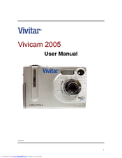 Vivitar Vivicam 2005 User Manual