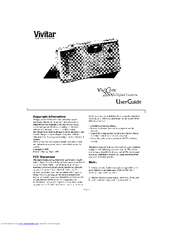Vivitar Vivicam 2000 User Manual