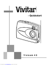 Vivitar Vivicam 40 Quick Start Manual