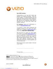 Vizio GV46L HDTV User Manual