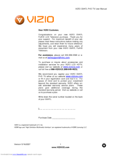 Vizio GV47LFHDTV20A User Manual