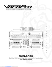 VocoPro DVG-909K Owner's Manual