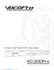 VocoPro KC-300 PRO Owner's Manual