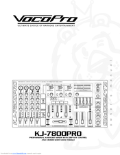 VocoPro KJ-7800 PRO User Manual