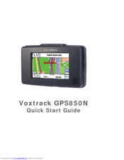 Voxson Voxtrack GPS850N Quick Start Manual