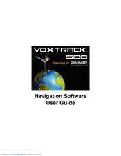 Voxson Voxtrack GPS500 Software Manual