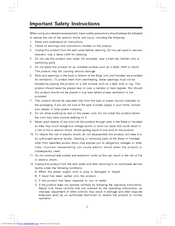 Vtech gz 2404 Operating Instructions Manual