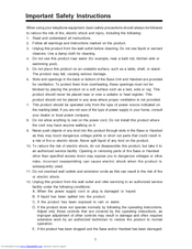 Vtech gz 2438 Operating Instructions Manual