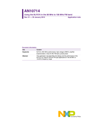 NXP Semiconductors BLF574 Application Note