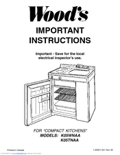 Wc Wood K05TNAA Important Instructions Manual