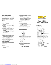 Wasp WPL608 Quick Start Manual