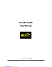 Wasp WaspBio Clock User Manual