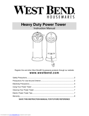 West Bend 77302 Instruction Manual