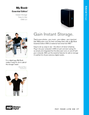 Western Digital My Book WDH1U3200 Specifications