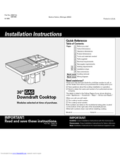 Whirlpool SC8720ED Installation Instructions Manual