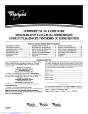 Whirlpool ET1MHEXR Refrigerator Use & Care Manual
