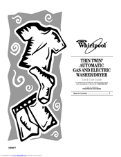 Whirlpool THIN TWIN LTE5243D Use & Care Manual