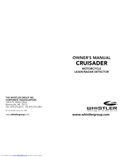 Whistler Cruisader Owner's Manual
