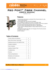 Wiebetech Red Port Fibre Channel User Manual