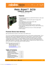 Wiebetech RP-PCIE-SCSI User Manual