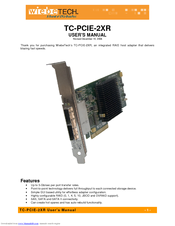 Wiebetech TC-PCIE-2XR User Manual