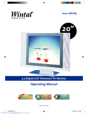 Wintal 20L05 Operating Manual