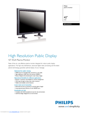 PHILIPS BDH4251V Specifications
