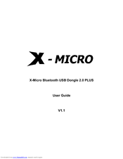 X-Micro XBT-DG6X User Manual