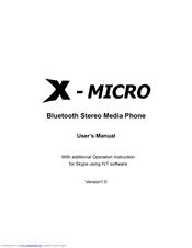 X-Micro XBT-DG7X User Manual