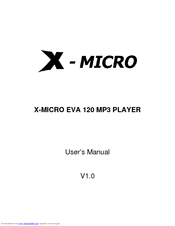 X-Micro XMP3A-F1G User Manual