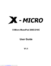 X-Micro MusePod 200C User Manual