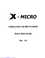 X-Micro XMP3G-F2G Quick Start Manual