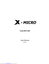 X-Micro XMP3R User Manual