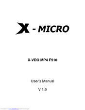 X-Micro XMP3T-F4G User Manual