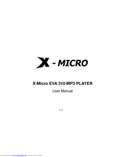 X-Micro EVA 310 User Manual