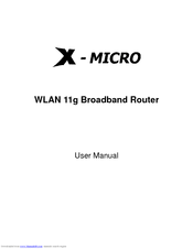 X-Micro XWL-11GRAG User Manual