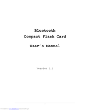 X-Micro XBT-CF1 User Manual