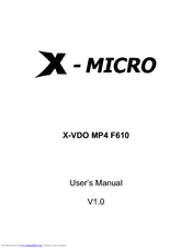 X-Micro XMP3-Y User Manual
