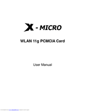 X-Micro XWL-11GPIG User Manual