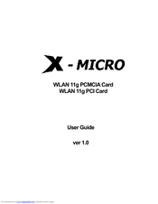 X-Micro XWL-11GCAR User Manual
